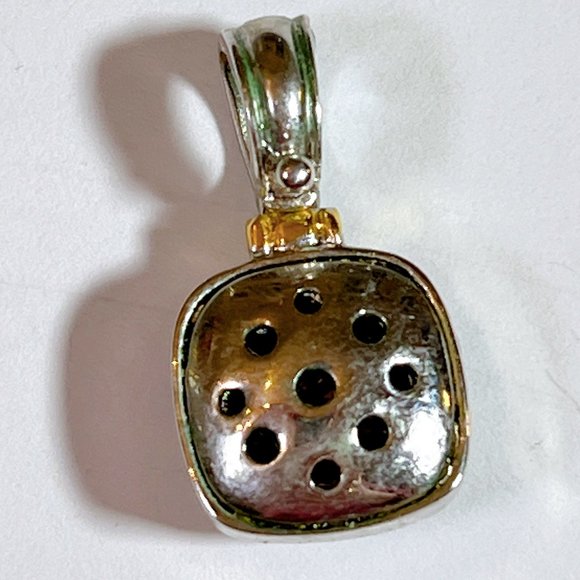 NEW Orange Stone "Citrine" Pendant - 1 INCH DROP Designer Look - Picture 6 of 6